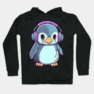 Penguin Headphones Hoodie